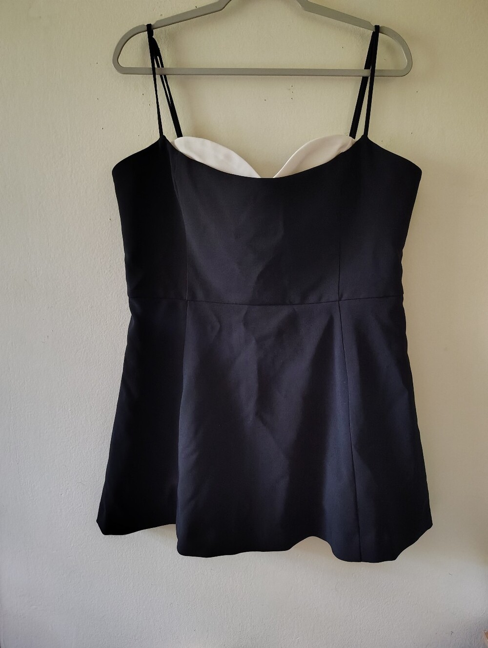 Dynamite Black Ultra Mini Romper Dress XL NWT Party Flirty Date Night Flowy